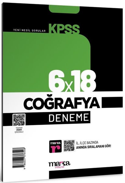 2025 KPSS Coğrafya 6x18 Deneme