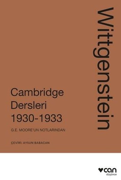 Wittgenstein: Cambridge Dersleri 1930 - 1933
